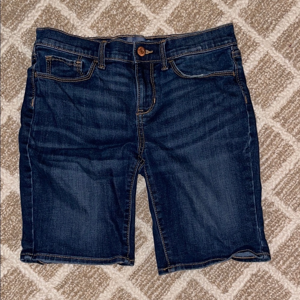 Dark Wash Girls Denim Shorts - Classic Casual